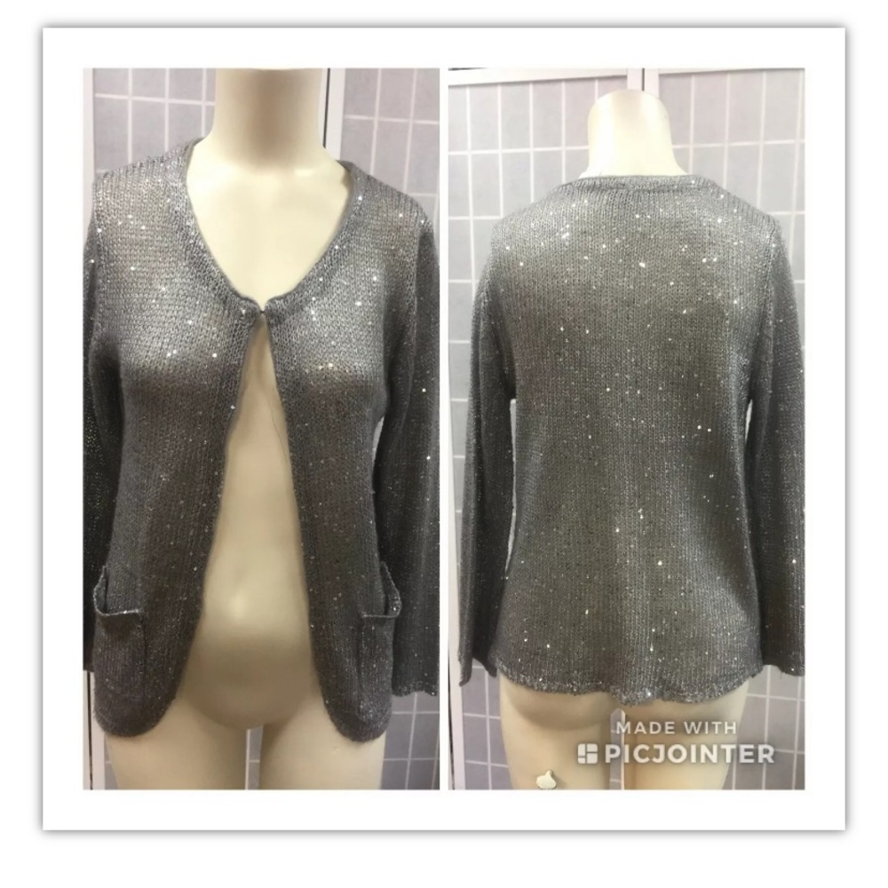 Taylor Marcs, sweater, gray, decorated, size S.: